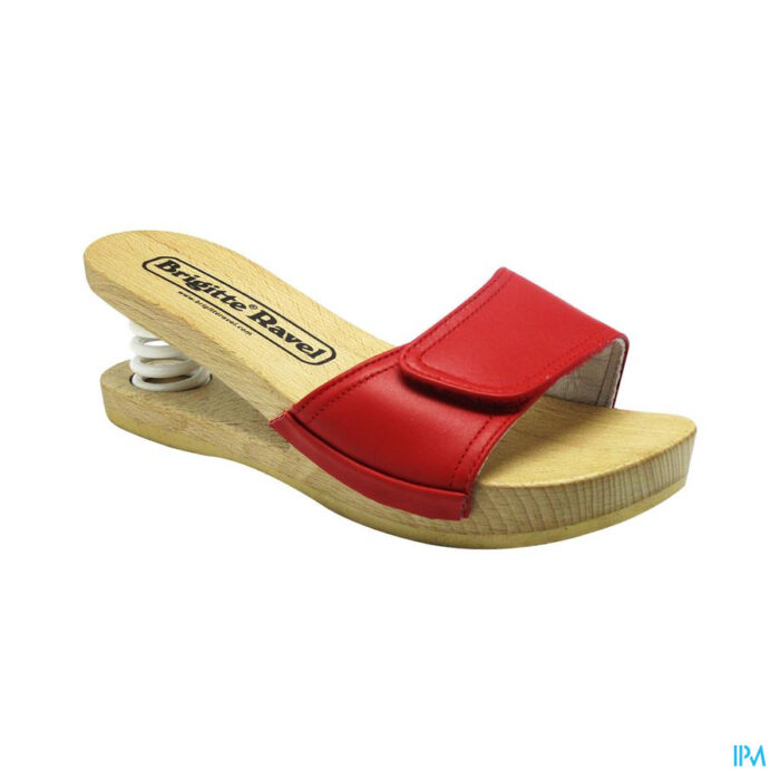 Brigitte Ravel Spring Muiltje Hout Fish Red 41