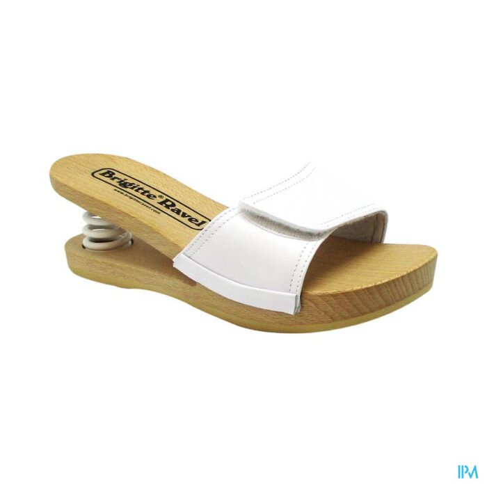 Brigitte Ravel Spring Muiltje Hout Fish White 40