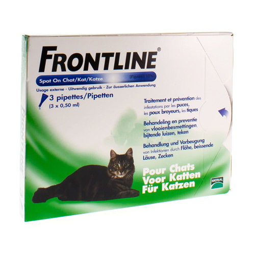 Frontline Spot On Kat Pipet 3x0,50ml - Humblet