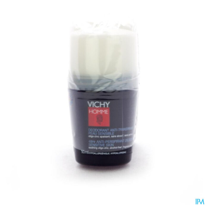 VICHY HOMME DEO GEV HUID 48U ROLLER DUO 2X50ML