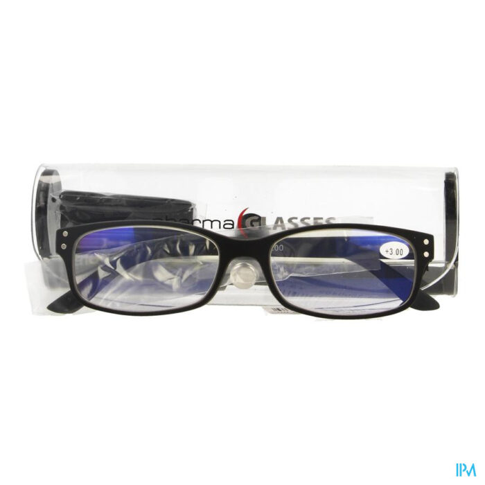 Pharmaglasses Visionblue Pc01 Leesbril +3.00 Black