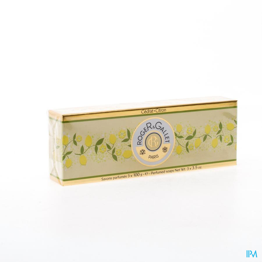 Roger&gallet Koffer Cedrat Soap 3x100g - Afbeelding 2