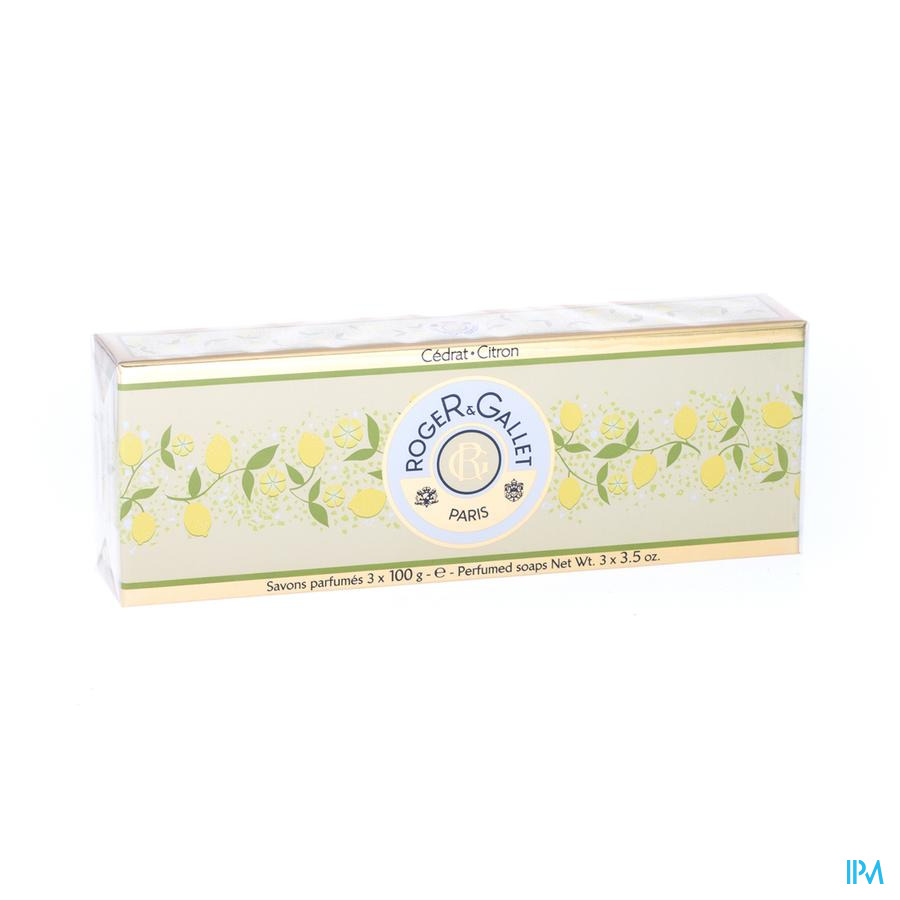 Roger&gallet Koffer Cedrat Soap 3x100g - Afbeelding 3