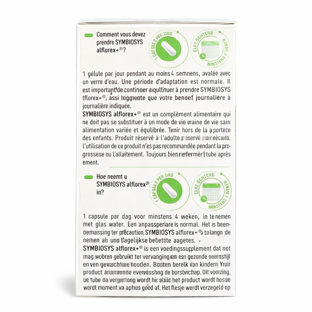 ALFLOREX+ SYMBIOSYS CAPS 30 + 2E DOOS -50% - Afbeelding 3