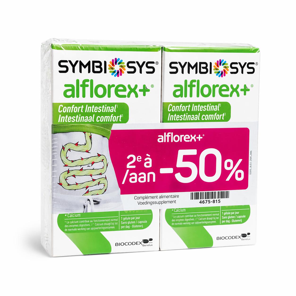ALFLOREX+ SYMBIOSYS CAPS 30 + 2E DOOS -50%